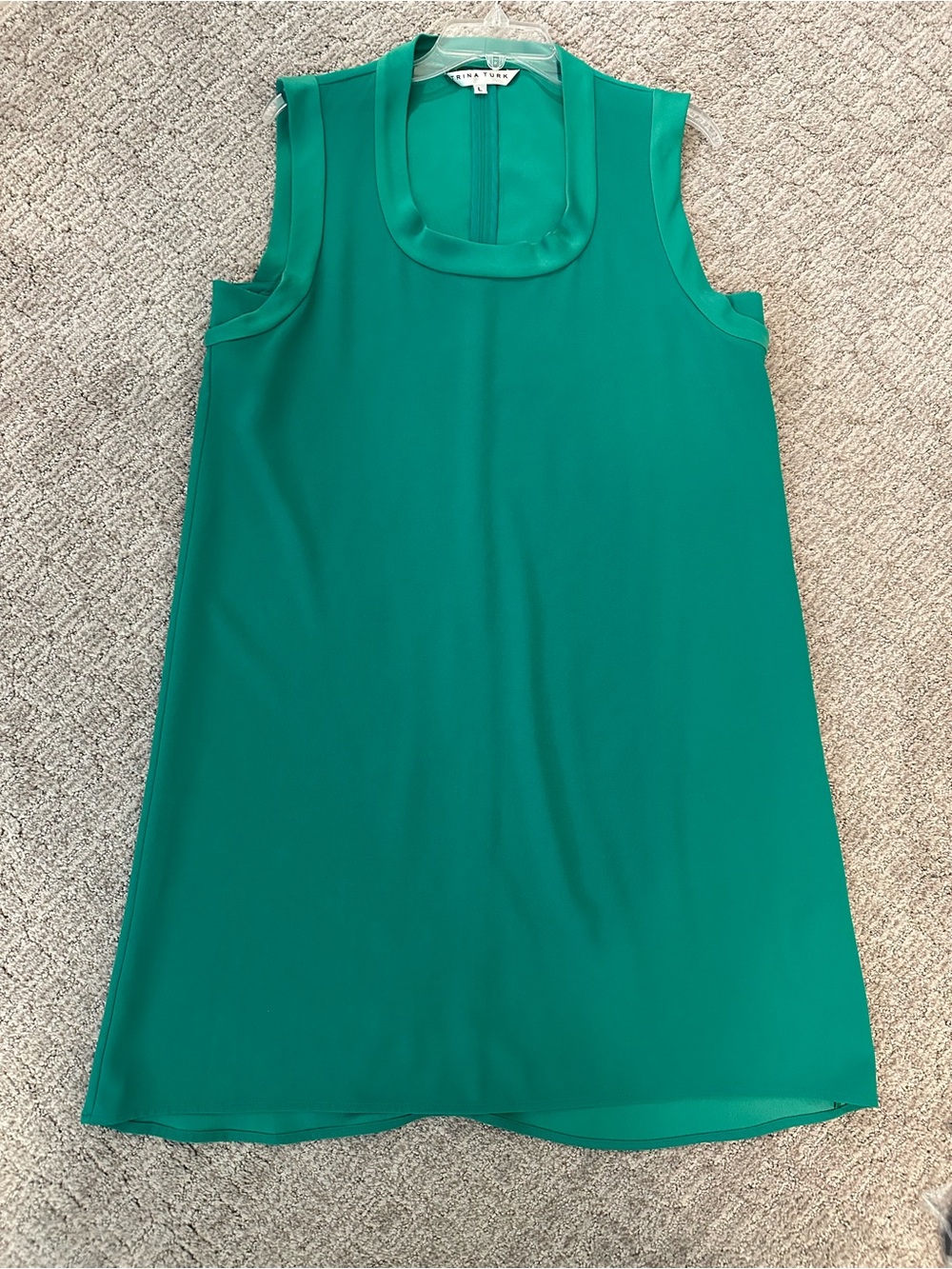 Trina Turk Emerald Green Sleeveless Shift Dress